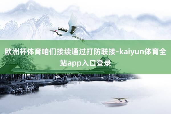 欧洲杯体育咱们接续通过打防联接-kaiyun体育全站app入口登录